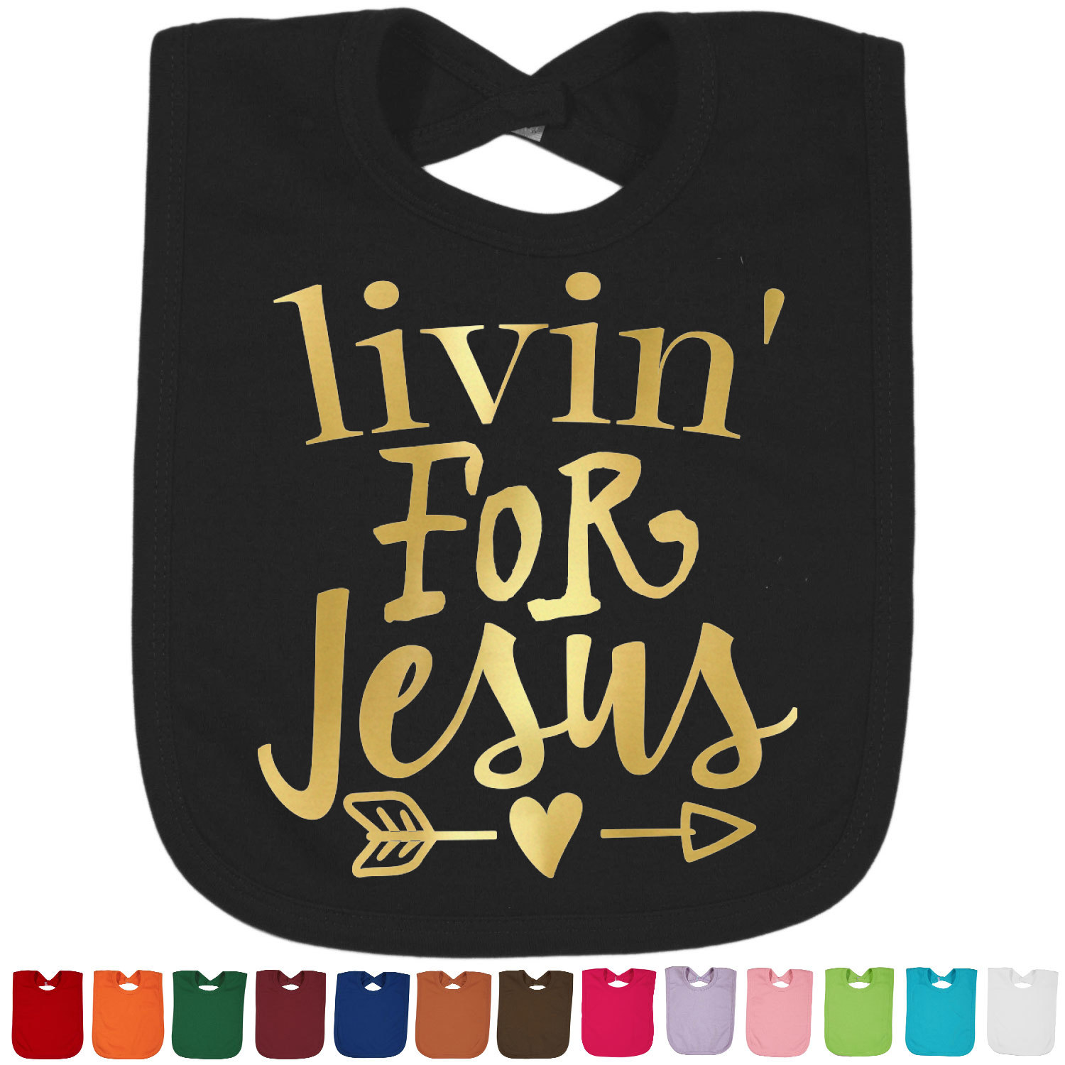 Religious Quotes And Sayings Foil Baby Bib YouCustomizeIt Religious quotes and sayings foil baby bib youcustomizeit