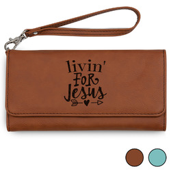 Religious Quotes and Sayings Ladies Leather Wallet - Laser Engraved