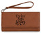Religious Quotes and Sayings Ladies Wallet - Leather - Rawhide - Front View