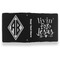 Religious Quotes and Sayings Leather Binder - 1" - Black- Back Spine Front View
