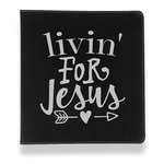 Religious Quotes and Sayings Leather Binder - 1" - Black
