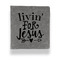 Religious Quotes and Sayings Leather Binder - 1" - Grey - Front View
