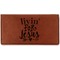 Religious Quotes and Sayings Leather Checkbook Holder - Main