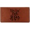 Religious Quotes and Sayings Leatherette Checkbook Holder - Single Sided