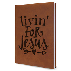 Religious Quotes and Sayings Leather Sketchbook - Large - Single Sided