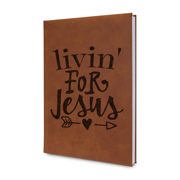 Custom Religious Quotes and Sayings Leather Sketchbook - Small - Double Sided