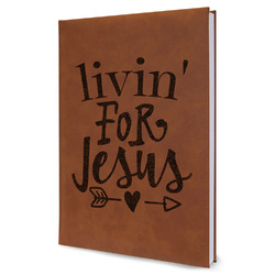 Religious Quotes and Sayings Leatherette Journal - Large - Single Sided