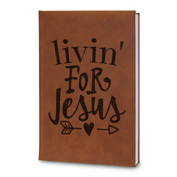Religious Quotes and Sayings Leatherette Journal - Large - Double Sided