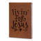 Religious Quotes and Sayings Leatherette Journals - Large - Double Sided - Angled View