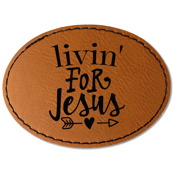 Religious Quotes and Sayings Leatherette Patches - Oval