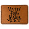 Religious Quotes and Sayings Faux Leather Iron On Patch - Rectangle
