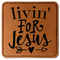 Religious Quotes and Sayings Faux Leather Iron On Patch - Square