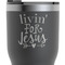 Religious Quotes and Sayings RTIC Tumbler - Black - Close Up