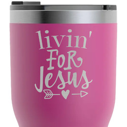 Religious Quotes and Sayings RTIC Tumbler - Magenta - Laser Engraved - Double-Sided