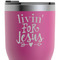 Religious Quotes and Sayings RTIC Tumbler - Magenta - Close Up