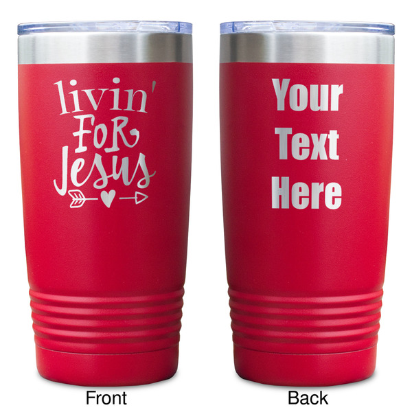 Religious Quotes and Sayings Red Polar Camel Tumbler - 20oz - Double Sided - Approval