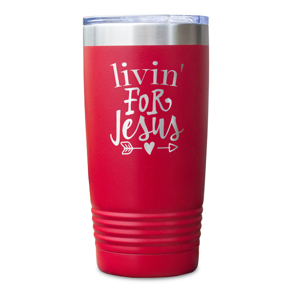 Religious Quotes and Sayings Red Polar Camel Tumbler - 20oz - Single Sided - Approval