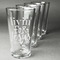 Religious Quotes and Sayings Set of Four Engraved Pint Glasses - Set View