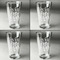 Religious Quotes and Sayings Set of Four Engraved Beer Glasses - Individual View