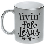 Religious Quotes and Sayings Metallic Silver Mug