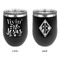 Religious Quotes and Sayings Stainless Wine Tumblers - Black - Double Sided - Approval