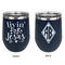 Religious Quotes and Sayings Stainless Wine Tumblers - Navy - Double Sided - Approval