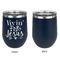 Religious Quotes and Sayings Stainless Wine Tumblers - Navy - Single Sided - Approval