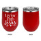 Religious Quotes and Sayings Stainless Wine Tumblers - Red - Single Sided - Approval