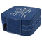 Religious Quotes and Sayings Travel Jewelry Boxes - Leather - Navy Blue - View from Rear