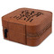 Religious Quotes and Sayings Travel Jewelry Boxes - Leatherette - Rawhide - View from Rear