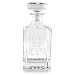 Religious Quotes and Sayings Whiskey Decanter - 26 oz Square