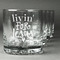 Religious Quotes and Sayings Whiskey Glasses Set of 4 - Engraved Front