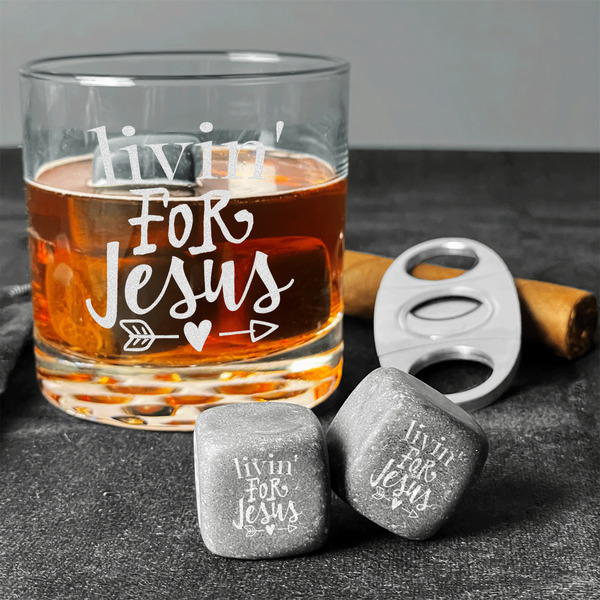 Religious Quotes and Sayings Whiskey Stones - Set of 3 - In Context