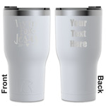 Religious Quotes and Sayings RTIC Tumbler - White - Engraved Front & Back (Personalized)
