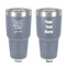 Funny Quotes and Sayings 30 oz Stainless Steel Ringneck Tumbler - Grey - Double Sided - Front & Back