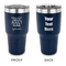 Funny Quotes and Sayings 30 oz Stainless Steel Ringneck Tumblers - Navy - Double Sided - APPROVAL