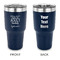Funny Quotes and Sayings 30 oz Stainless Steel Tumbler - Navy - Double Sided