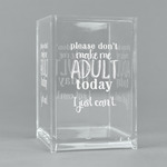 Funny Quotes and Sayings Acrylic Pen Holder