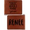 Funny Quotes and Sayings Cognac Leatherette Bifold Wallets - Front and Back