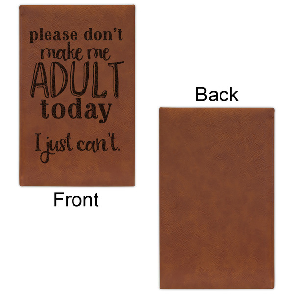 Funny Quotes and Sayings Cognac Leatherette Journal - Single Sided - Apvl