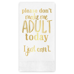 Funny Quotes and Sayings Guest Napkins - Foil Stamped
