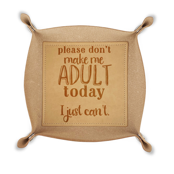 Custom Funny Quotes and Sayings Genuine Leather Valet Tray