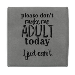 Funny Quotes and Sayings Jewelry Gift Box - Engraved Leather Lid