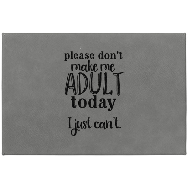 Funny Quotes and Sayings Large Engraved Gift Box with Leather Lid - Approval