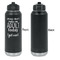 Funny Quotes and Sayings Laser Engraved Water Bottles - Front Engraving - Front & Back View