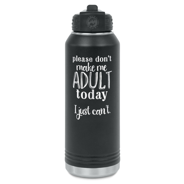 Custom Funny Quotes and Sayings Water Bottles - Laser Engraved