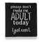 Funny Quotes and Sayings Leather Binder - 1" - Black - Front View