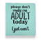 Funny Quotes and Sayings Leather Binders - 1" - Teal - Front View