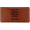Funny Quotes and Sayings Leather Checkbook Holder - Main