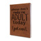 Funny Quotes and Sayings Leather Sketchbook - Small - Double Sided